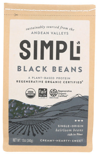 Simpli Beans Black Organic 12oz 8ct