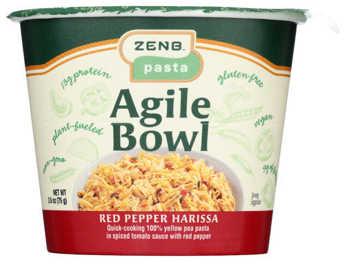 Zenb Bowl Pasta Red Pepper Harissa 2.9oz 12ct