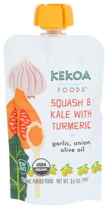 Wholesale Kekoa Foods Squash & Kale with Turmeric 3.5 oz- Bulk