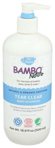 Wholesale Bambo Nature Tear Clear Baby Shampoo 16.9 oz- Bulk