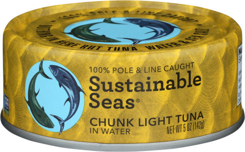Wholesale Sustainable Seas Chunk Light Tuna in Water 5oz 12ct- Bulk