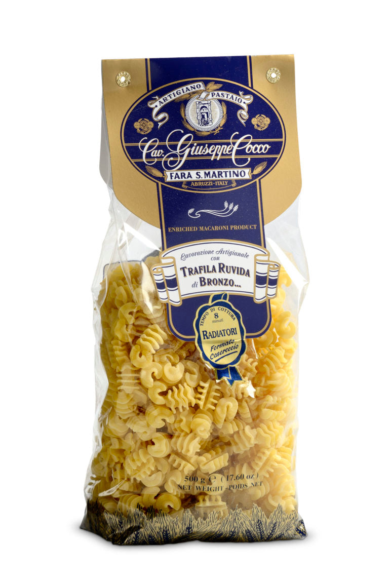 Wholesale Giuseppe Cocco Radiatori Pasta 17.5 oz-12ct Case Bulk