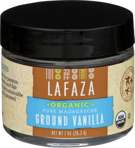 Wholesale Lafaza Organic Pure Madagascar Bourbon Ground Vanilla 1 oz- Bulk