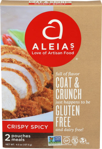 Aleias Coat & Crunch Gluten Free Crispy Spicy 4.5 Oz Box