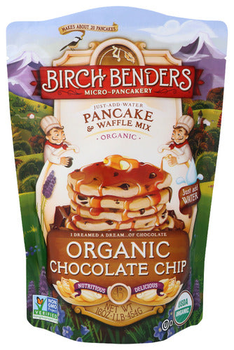 Birch Benders Pancake and Waffle Mix Chocolate Chip 16oz 6ct