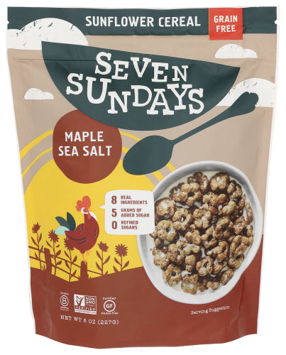 Seven Sundays Gultenfree Sunflower Cereal Maple Sea Salt 8oz 6ct