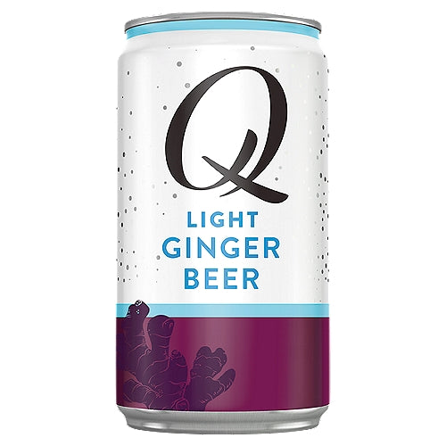 Q Light Ginger Beer 7.5 Fl Oz Can
