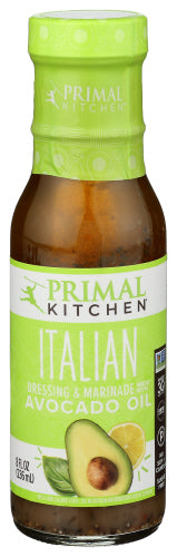 Primal Kitchen Avocado Oil-Based Dressing & Marinade Italian Vinaigrette 8 oz 6ct