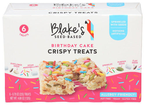 Blake’s Seed Based Rice Crispy Treats Birthday Cake 4.68oz 6ct