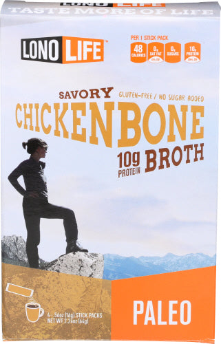 Wholesale LonoLife - Paleo Bone Broth Chicken - 4 Stick Pack(s)- Bulk