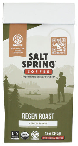 Salt Springs Coffee Medium Regen Roast 12oz 6ct