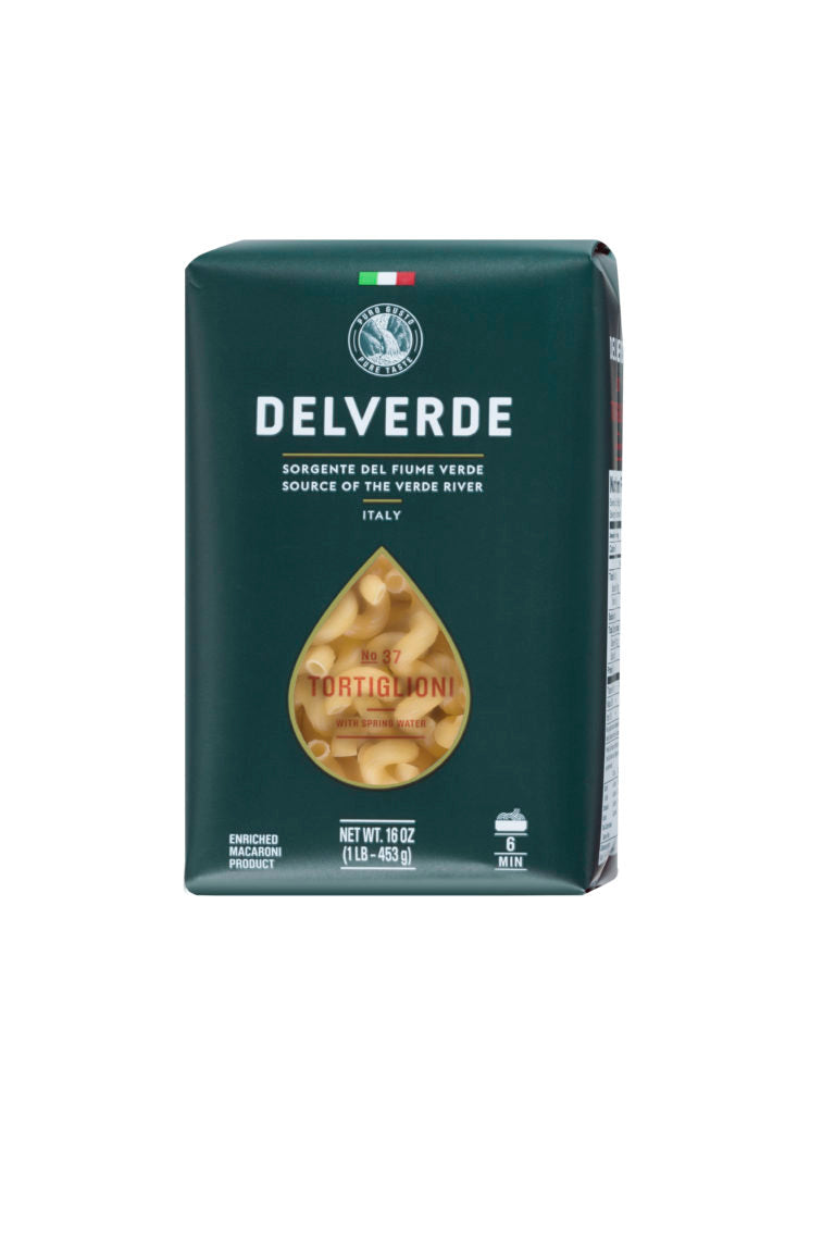 Wholesale Delverde Tortiglioni Pasta 1 LB-12ct Case Bulk