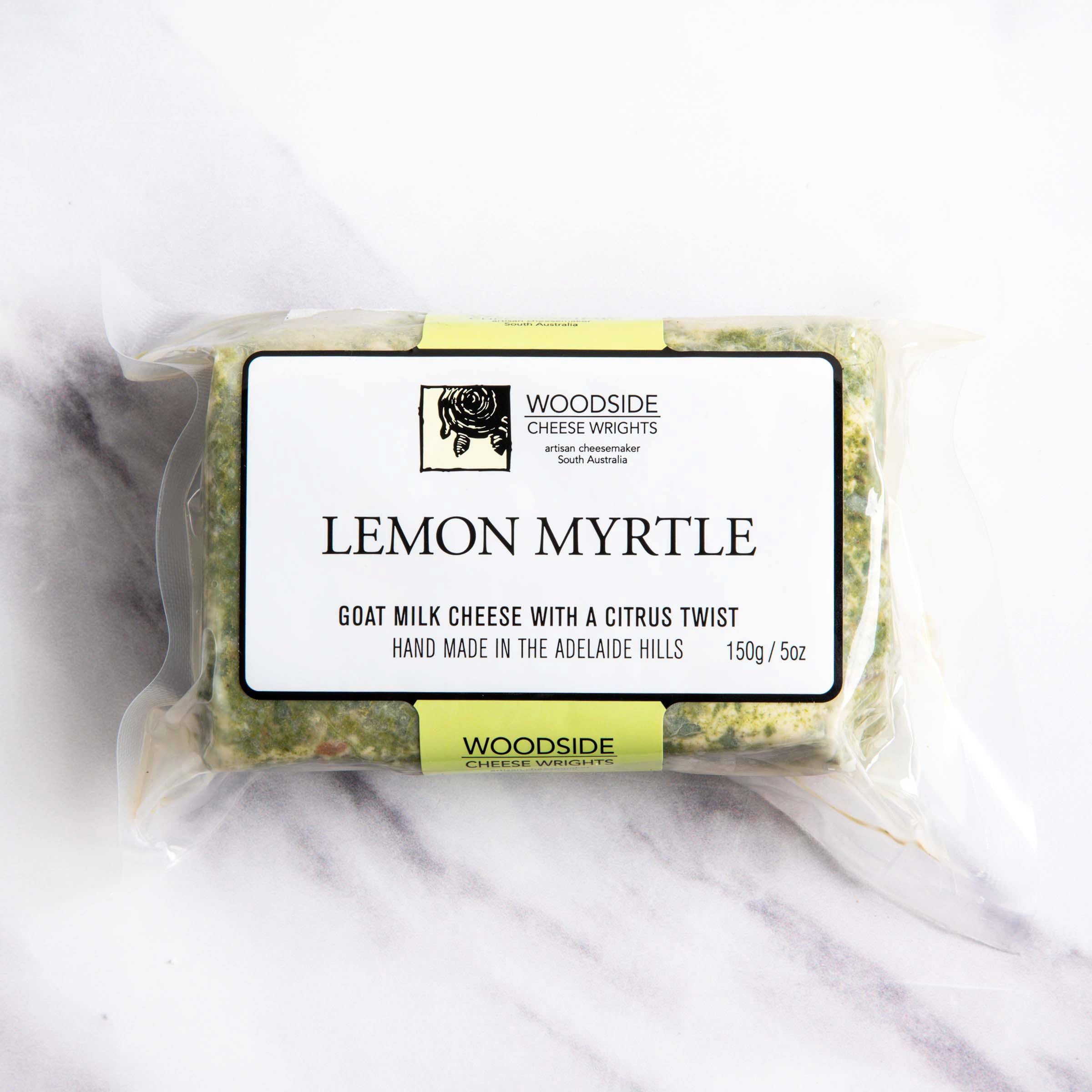 Woodside Cheese Wrights Lemon Myrtle Chevre 150g 6ct