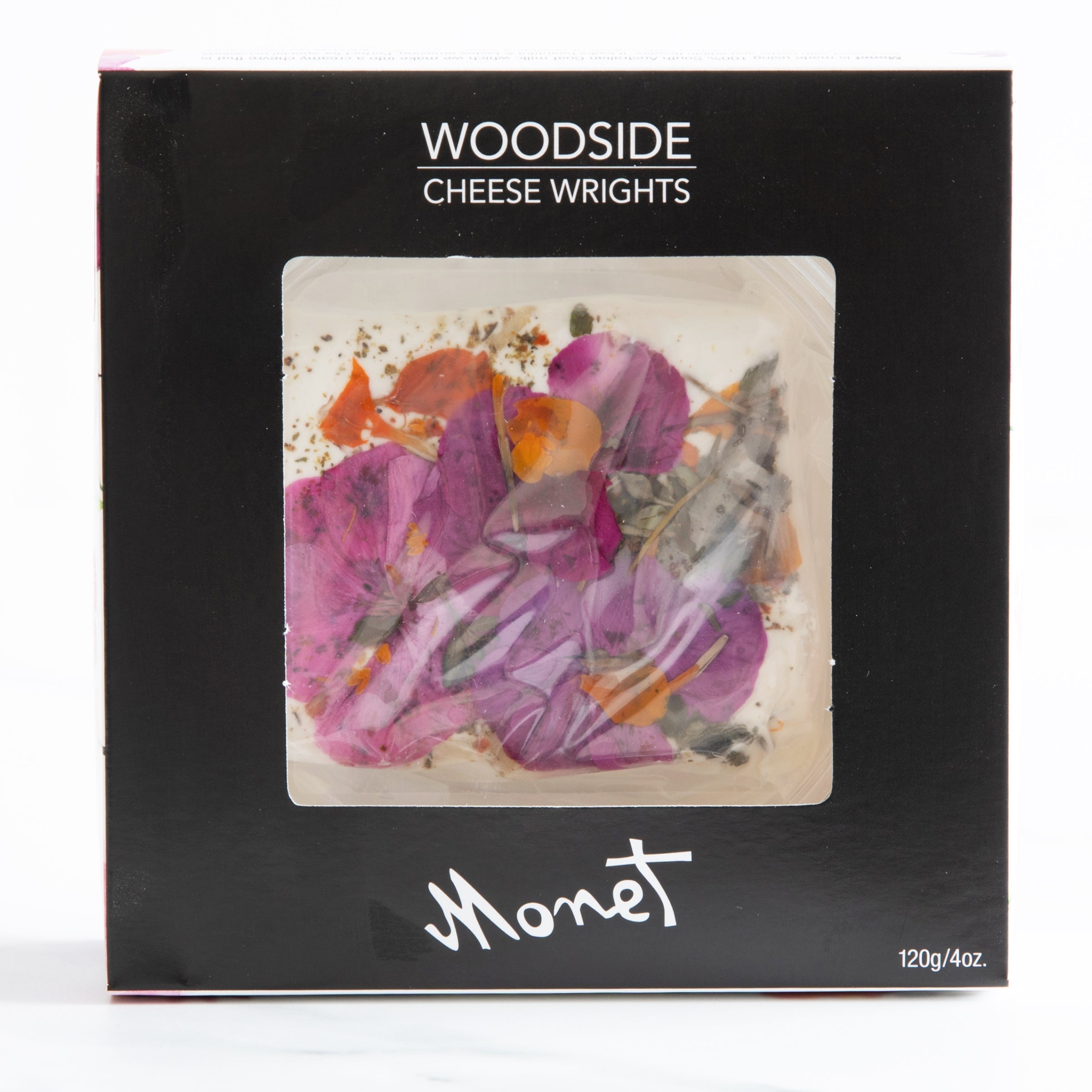 Woodside Cheese Wrights Monet Goat's Cheese with Edible Flowers 120g 6ct