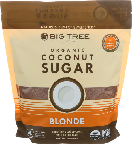 Big Tree Farms Organic Blonde Coconut Sugar 16oz 6ct