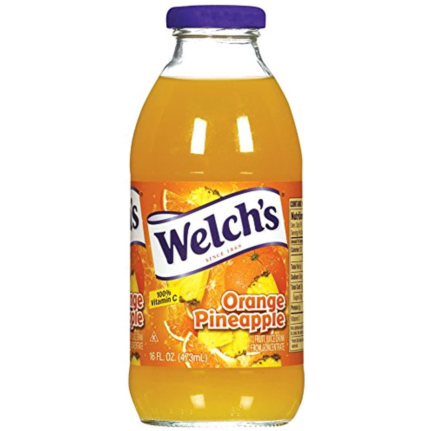 Welch's Orange Pineapple Drink 16 Fl Oz