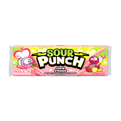 Wholesale Sour Punch Cupid Straws 3.2oz Trays- Bulk