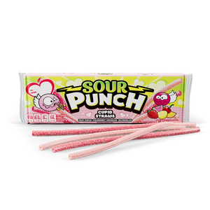 Wholesale Sour Punch Cupid Straws 3.2oz Trays-24ct case Bulk