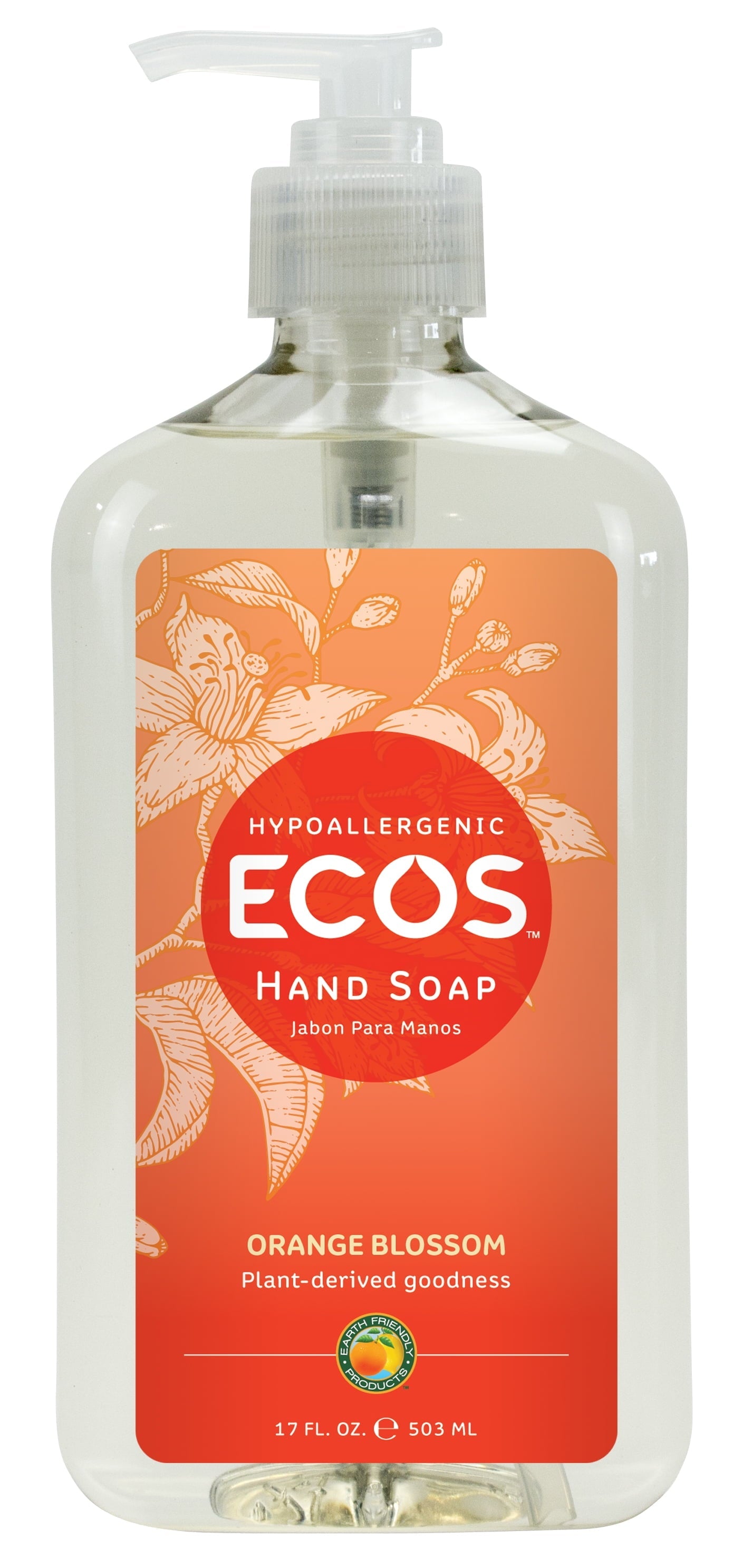 Ecos Hand Soap Orange Blossom 17 Fl Oz Bottle