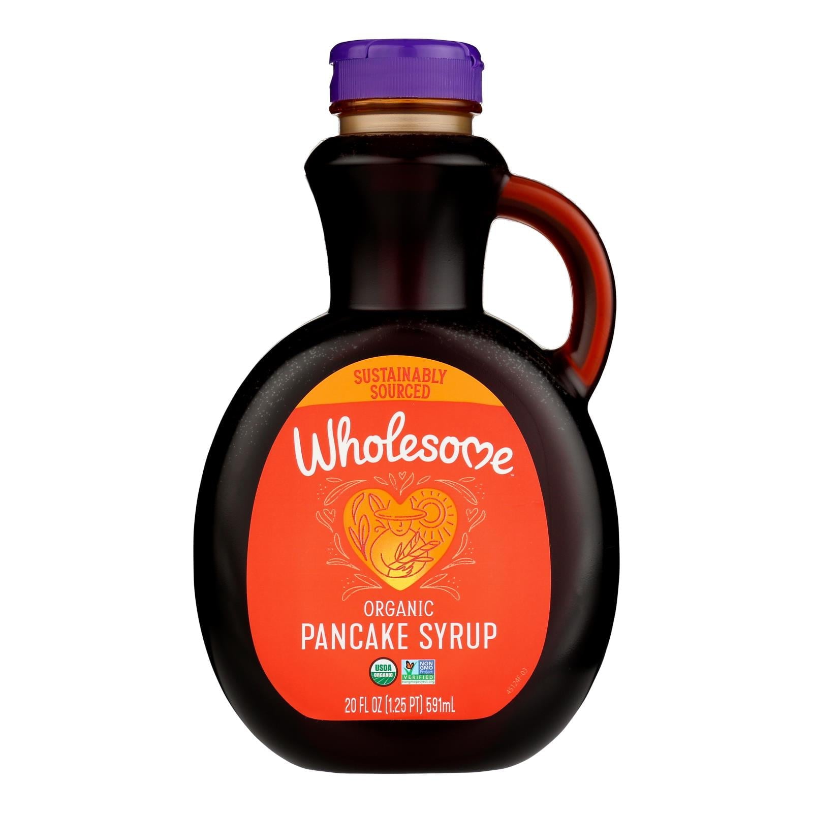 Wholesome Sweeteners Organic Pancake Syrup Original 20 Fl Oz Bottle