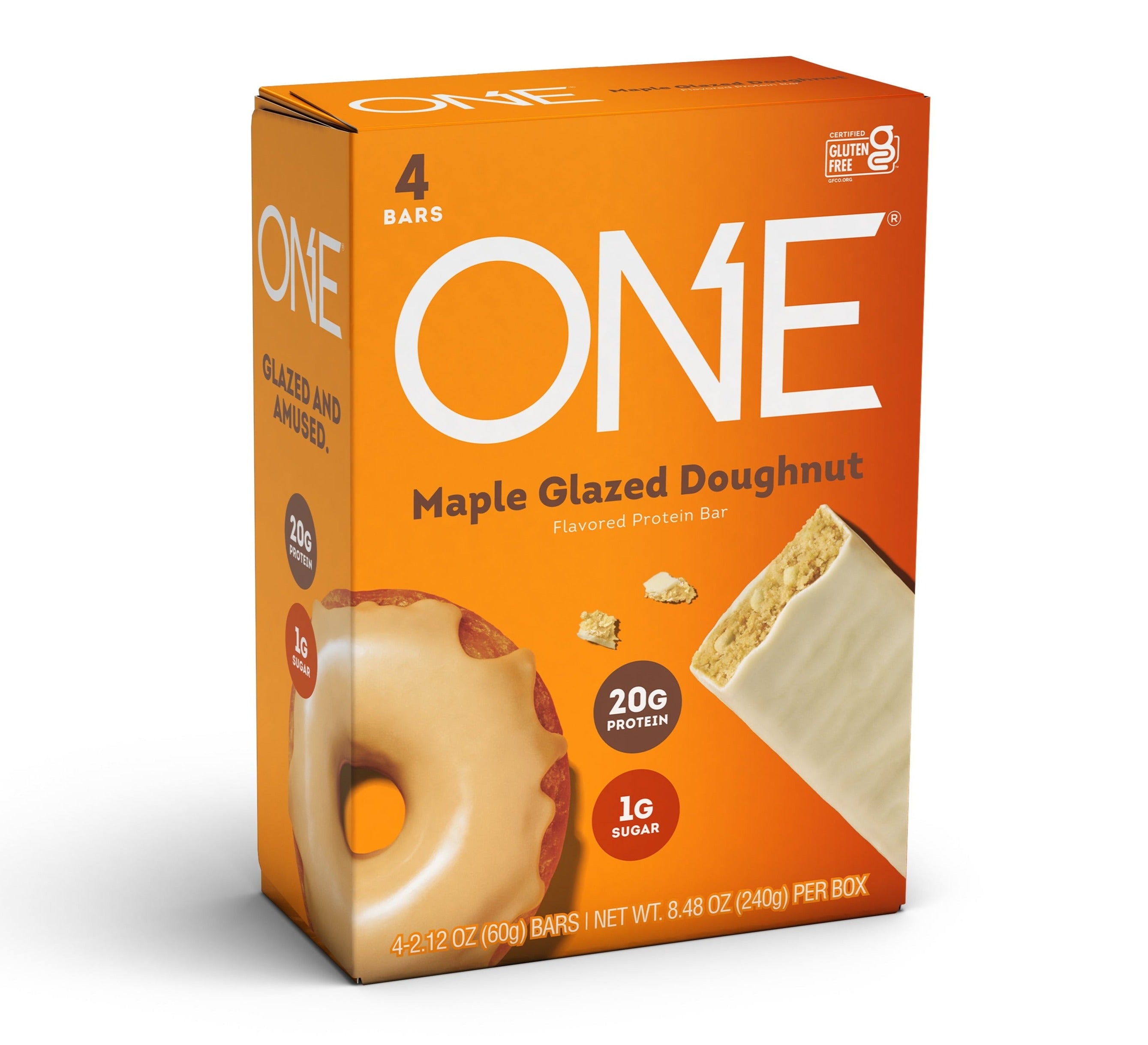 One Bar Protein Bar Maple Glazed Doughnut 2.12 Oz