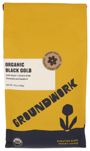 Groundwork Coffee Black Gold Blend 12oz 6ct