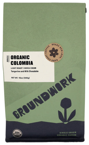 Groundwork Coffee Colombia Whole Bean 12oz 6ct