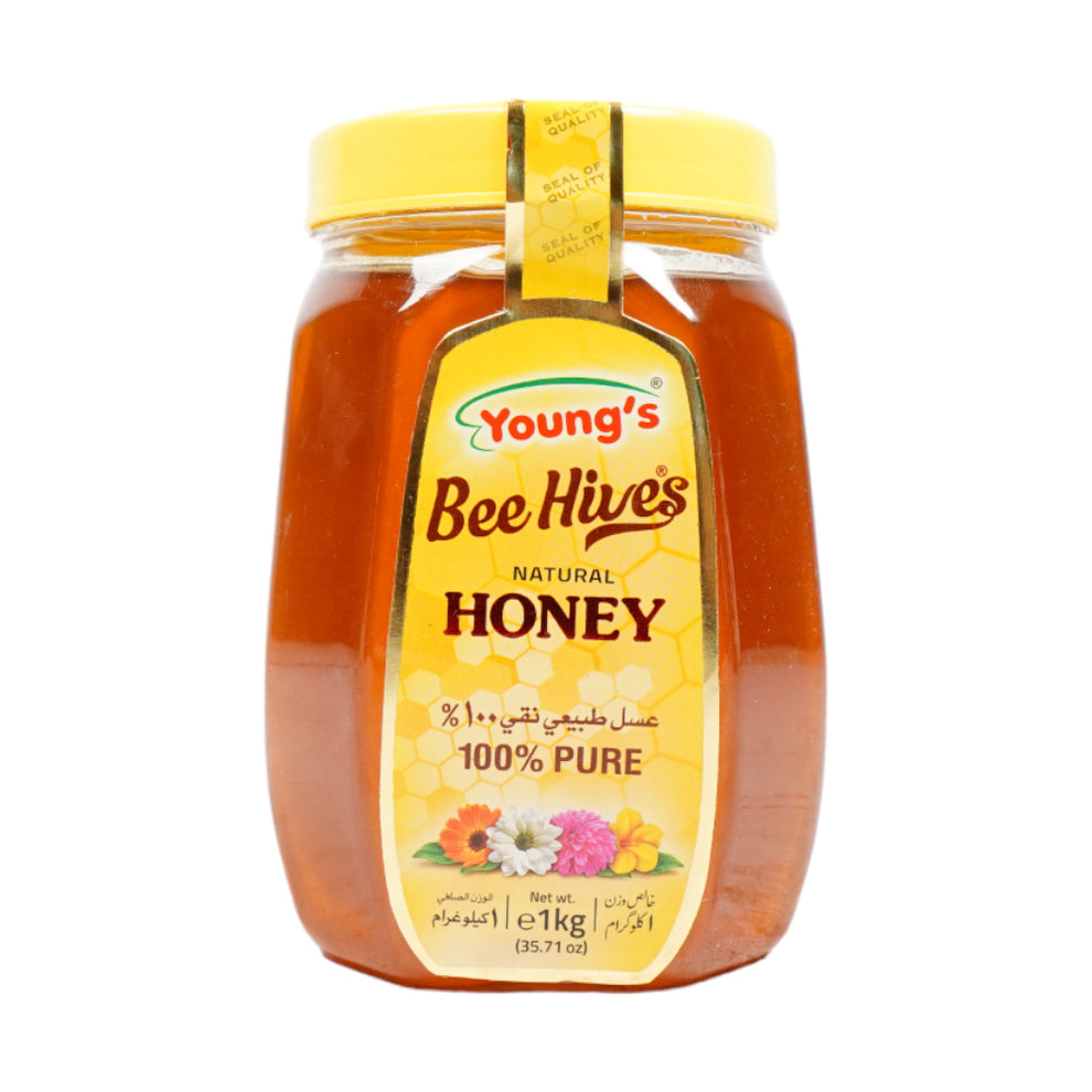 Wholesale Young's Bee Hives Honey 1kg-6 Ct Case Bulk