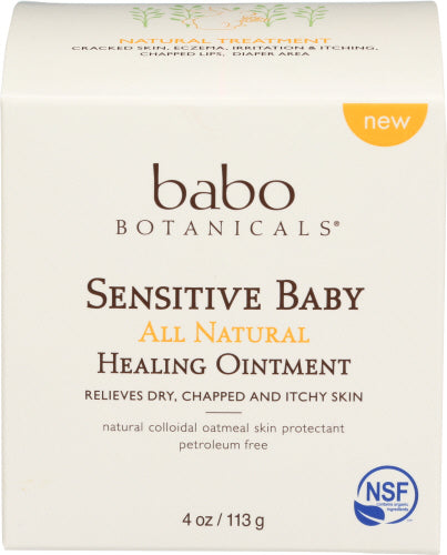 Babo Botanicals Sensitive All Natural Healing Baby Ointment 4oz