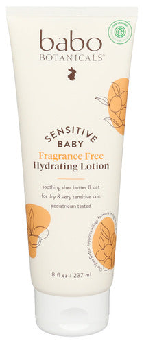 BABO Botanicals Sensitive Baby Fragrance-Free Daily Hydrating Baby Lotion 8 oz