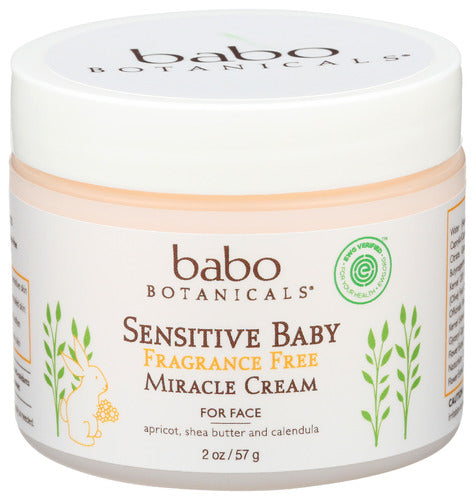Babo Botanicals Sensitive Baby Miracle Cream Fragrance 2 oz