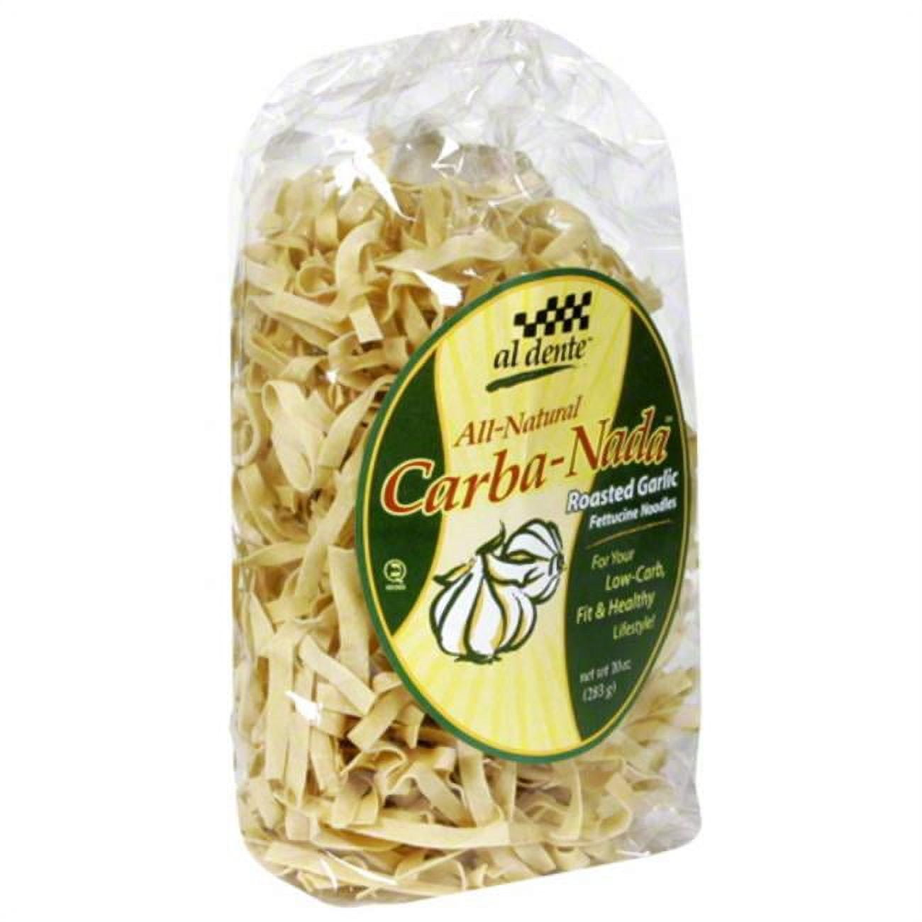 Al Dente Carba-Nada Roasted Garlic Fettucine Noodles 10 oz Bag