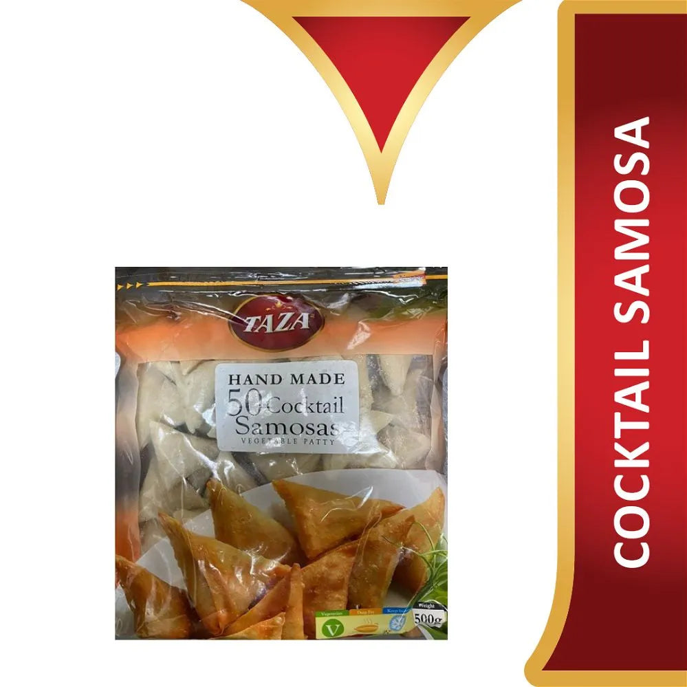 Wholesale Taza Foods Cocktail Samosa 50pcs 500g- Bulk