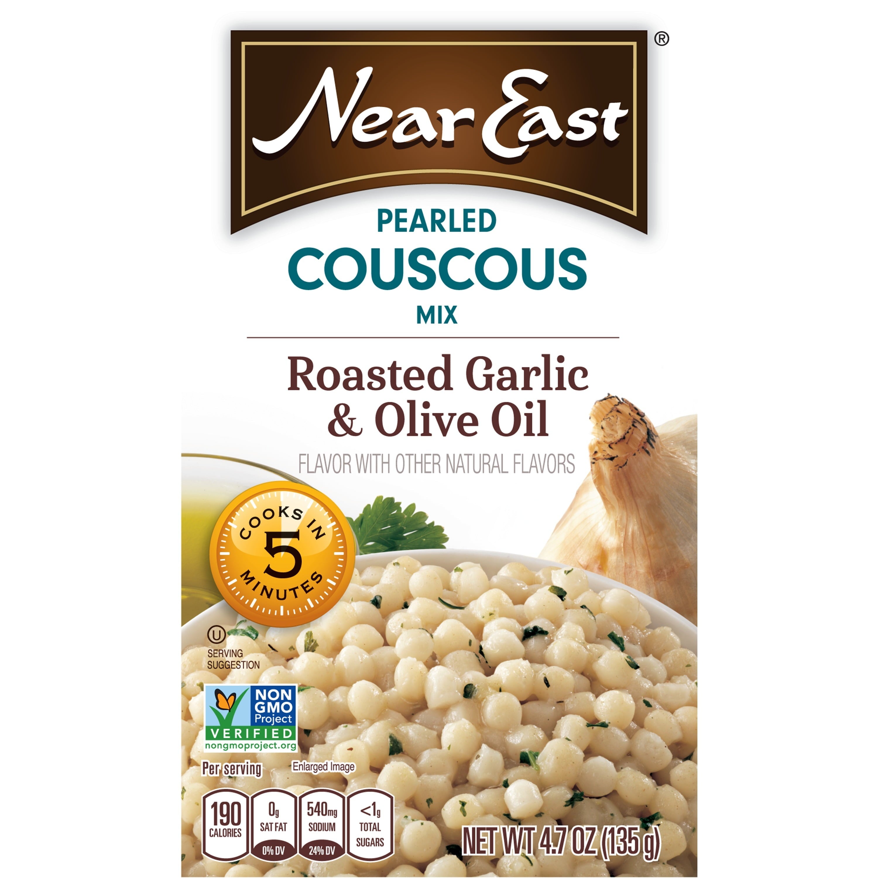 Near East Couscous Garlic and Olive Oil 4.7 oz.