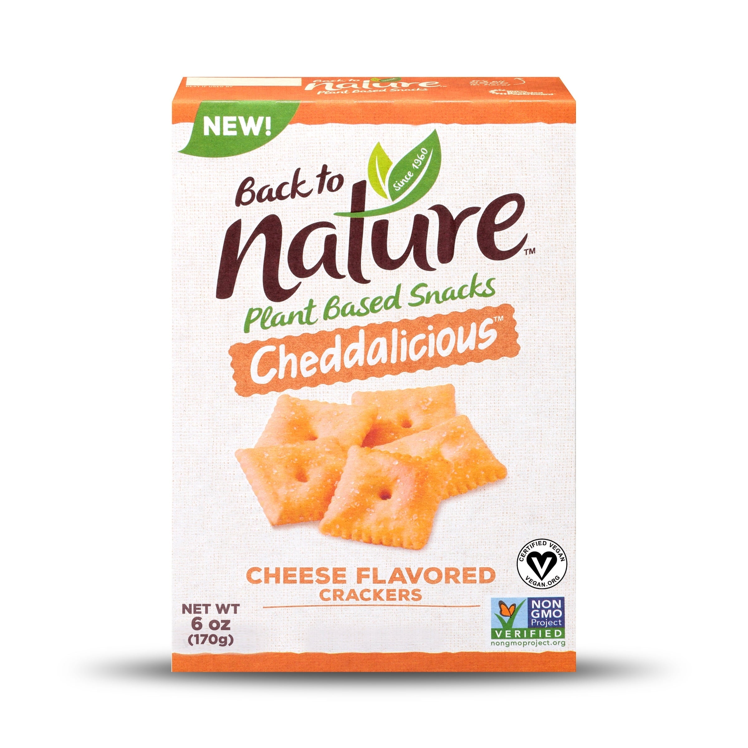Back to Nature Crackers, Non-Gmo Cheddalicious 6 oz Bag