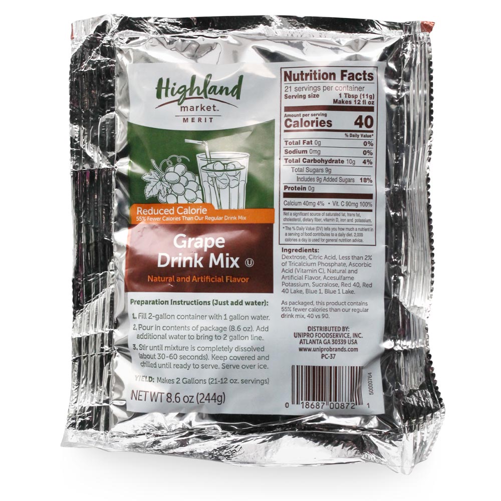 Highland Mkt Grape Drink Mix | 2 gl yield