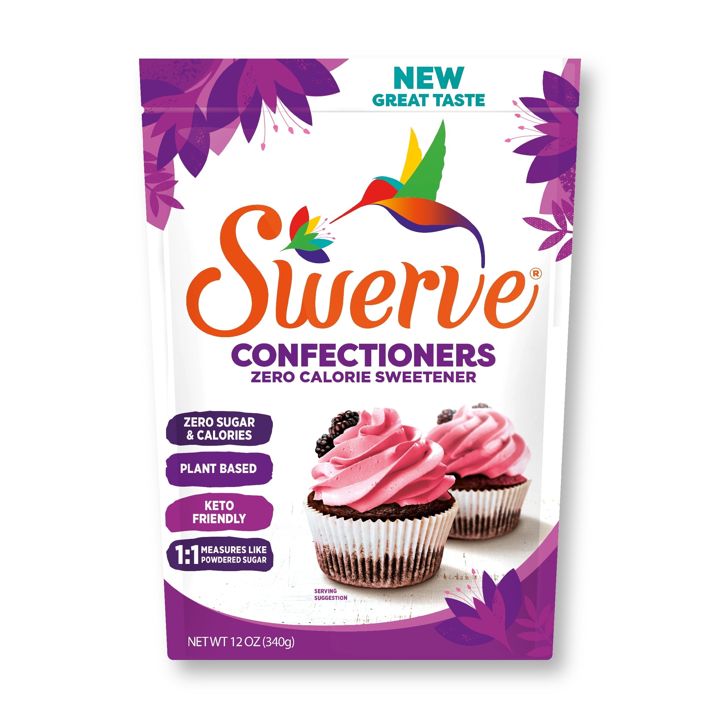 Swerve Confectioners Zero Calorie Sweetener 12 Oz Pouch