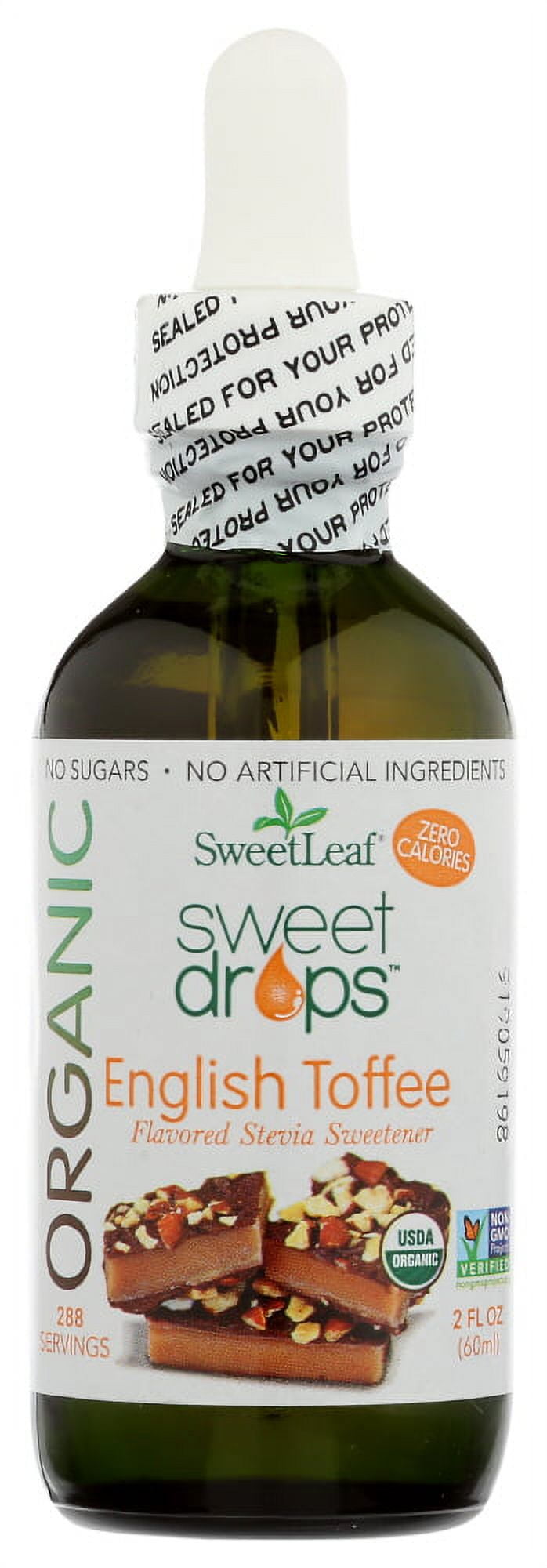 Sweet Leaf Drops English Toffee 2 Oz Bottle