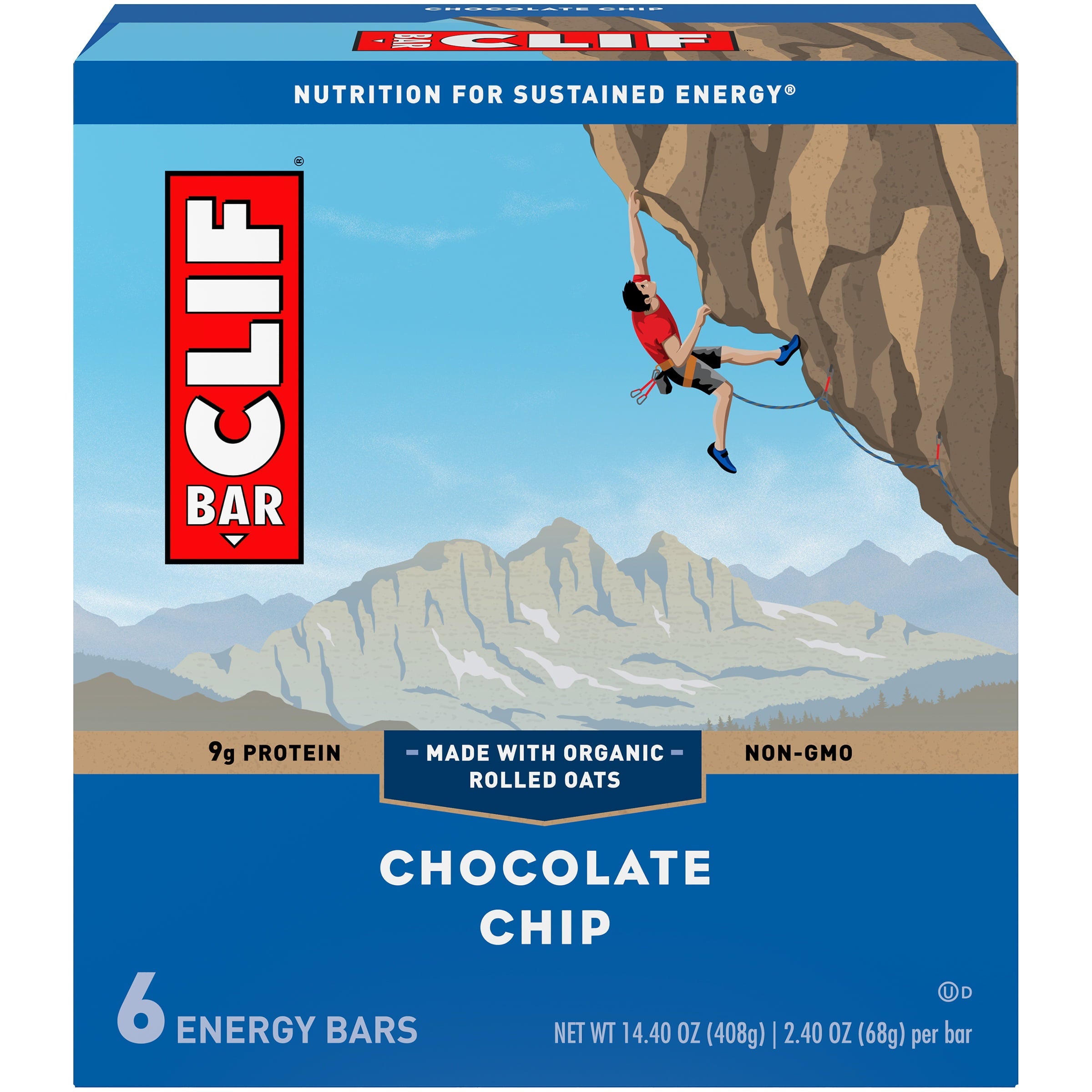 Clif Bar Chocolate Chip Snack Bars 14.40 Oz Box