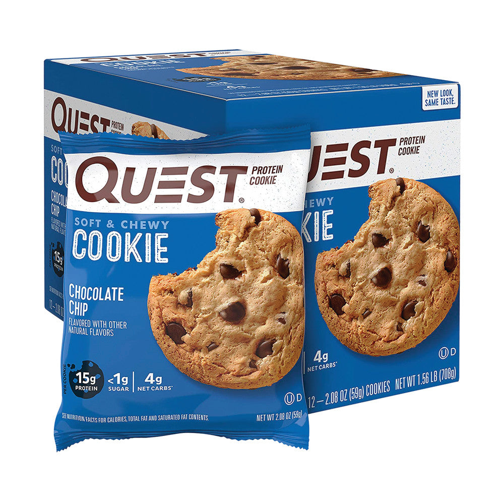 Wholesale Quest Chocolate Chip Protein Cookies 1.8 Oz- Bulk