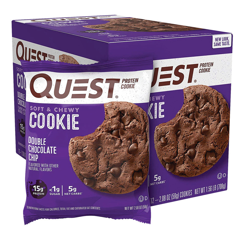 Wholesale Quest Double Chocolate Chip Protein Cookies 1.8 Oz- Bulk