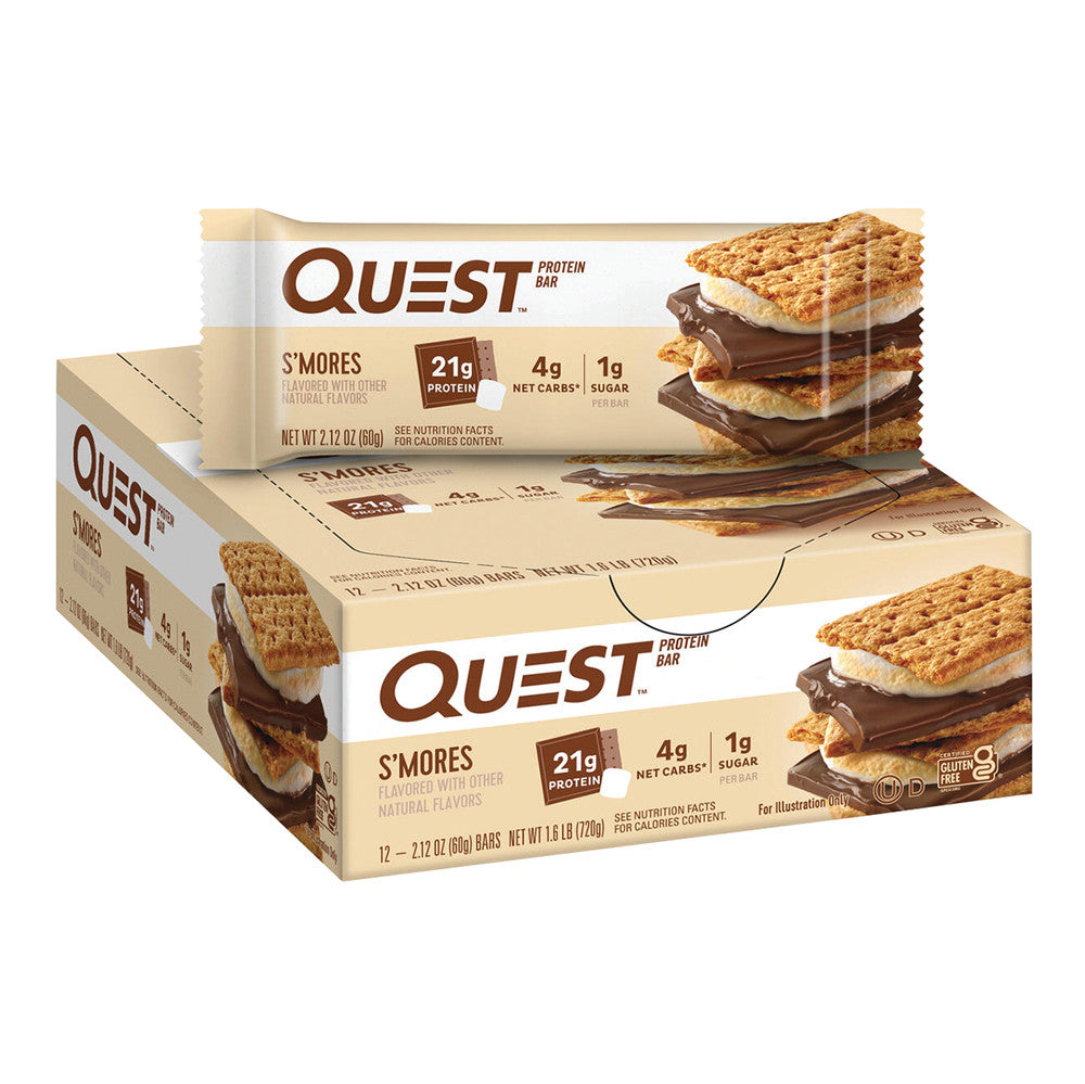 Wholesale Quest S'Mores Protein Bar 2.1 Oz- Bulk