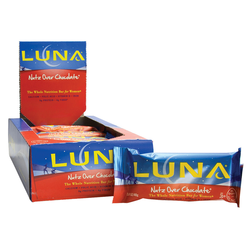 Wholesale Luna Nutz Over Chocolate 1.69 Oz Bar- Bulk