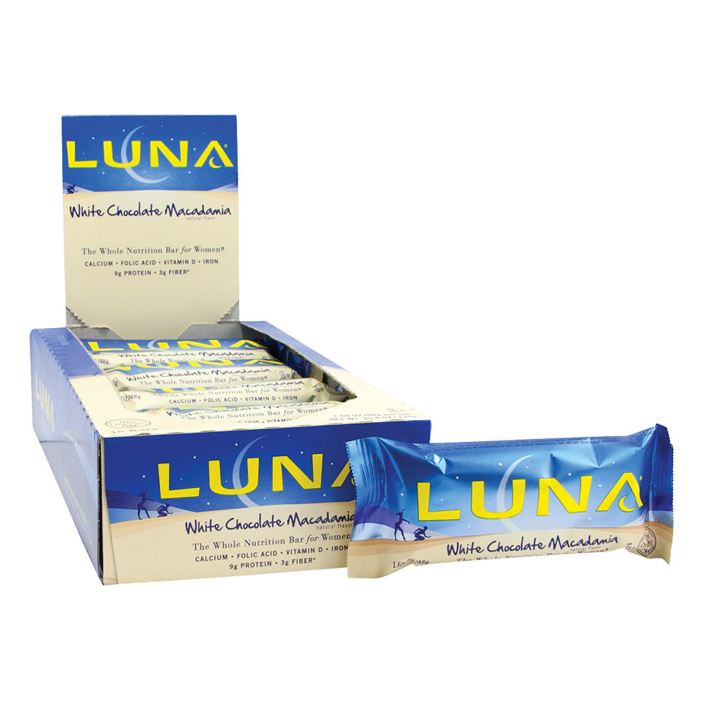 Wholesale Luna White Chocolate Macadamia 1.6 Oz Bar- Bulk