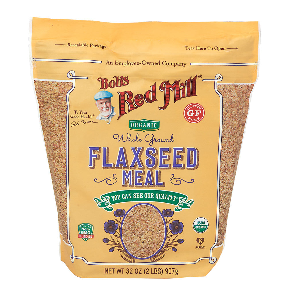 Wholesale Bob'S Red Mill Organic Flaxseed Meal 32 Oz Pouch- Bulk