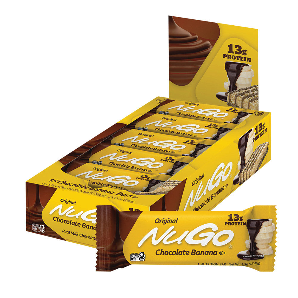 Wholesale Nugo Banana Chocolate Protein Bar 1.76 Oz- Bulk