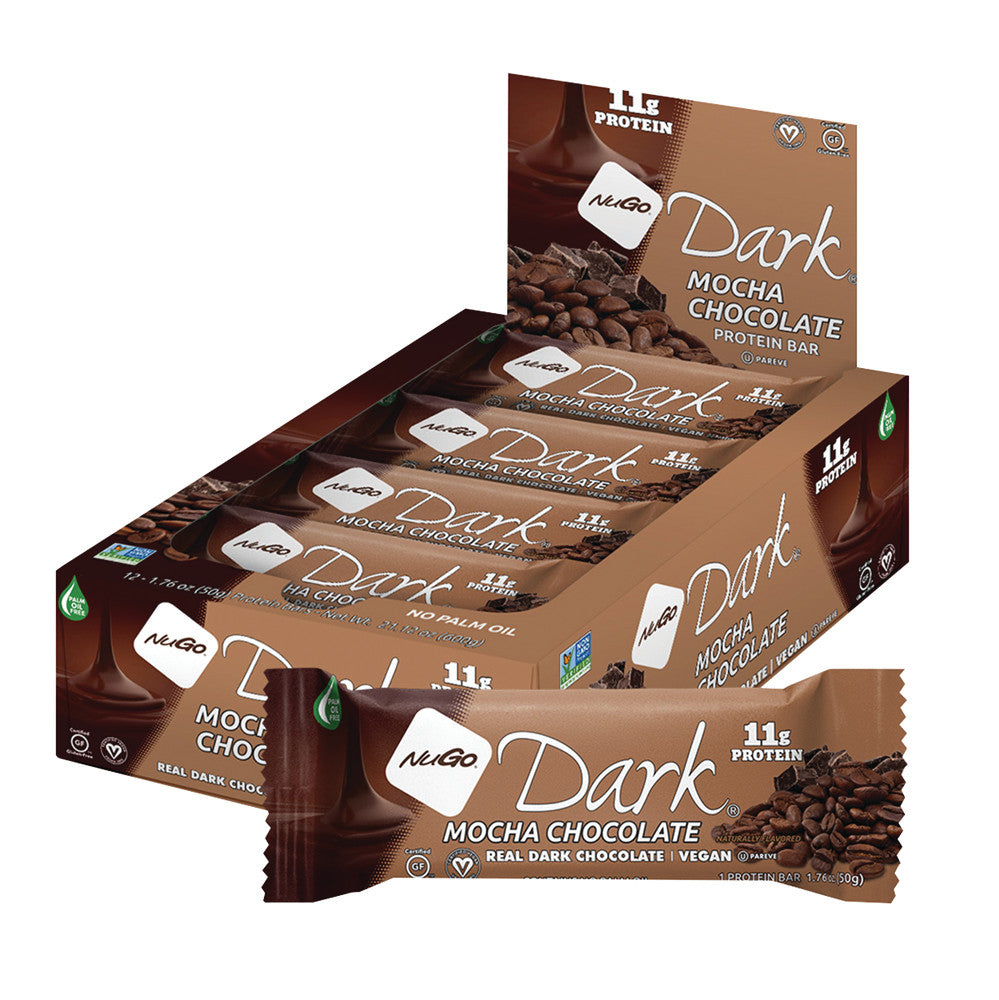 Wholesale Nugo Dark Chocolate Mocha Protein Bar 1.76 Oz- Bulk