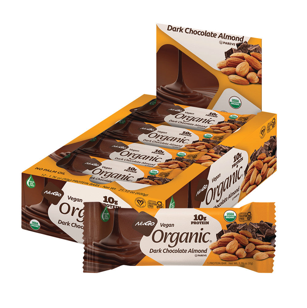 Wholesale Nugo Organic Dark Chocolate Almond Protein Bar 1.76 Oz- Bulk