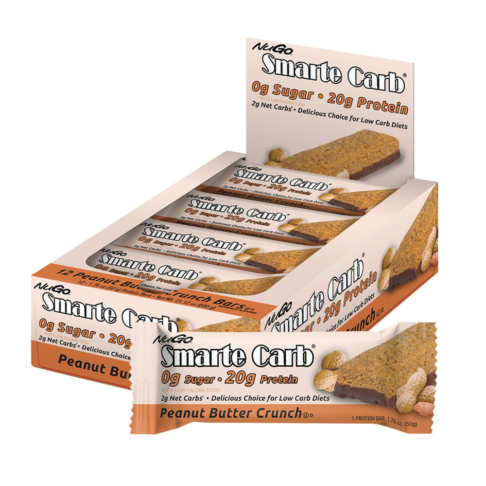 Wholesale Nugo Smarte Carb Sugar Free Peanut Butter Crunch Bar 1.76 Oz- Bulk