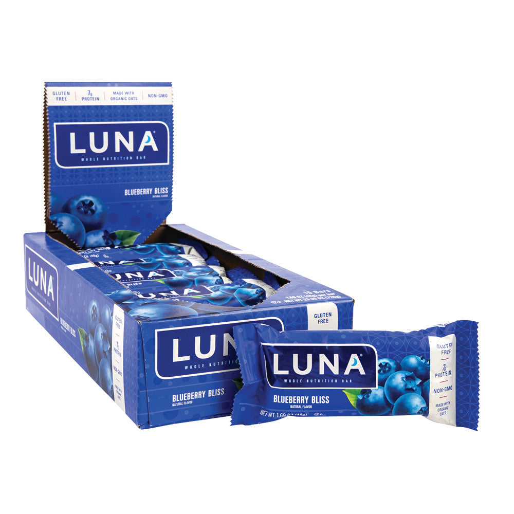 Wholesale Luna Bar Blueberry Bliss 1.69 Oz Bar- Bulk